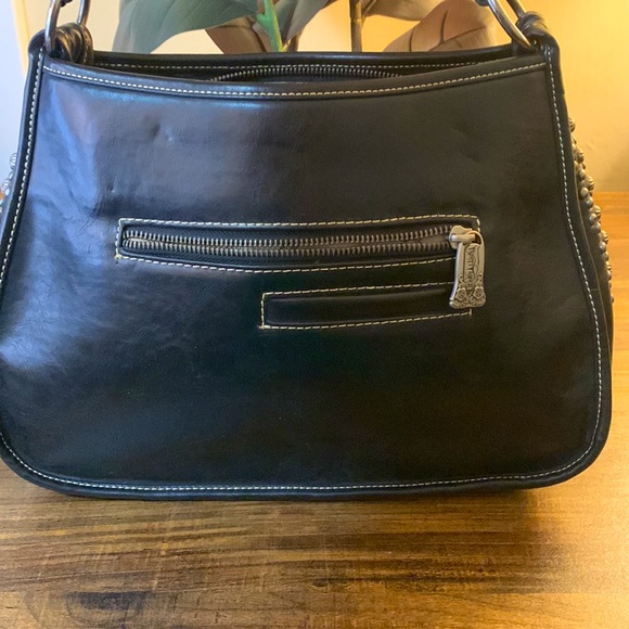 Trinity Ranch Black and Brown Leather Bag - Picture 3 of 7